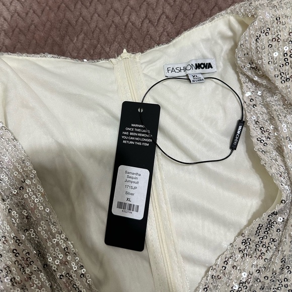NWT!! Sequin Jumpsuit | Fashion Nova - Picture 3 of 6